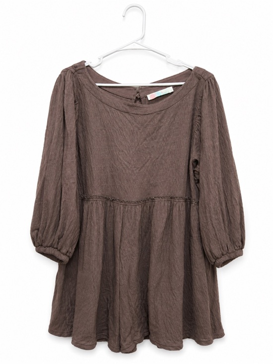 Free People Dresses & Skirts - Free People Beach Crinkle Gauze Babydoll Mini Dress Medium